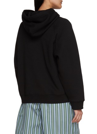 Back View - Click To Enlarge - HOMMEGIRLS - X Fruit Of The Loom Logo Graphic Cotton Hoodie