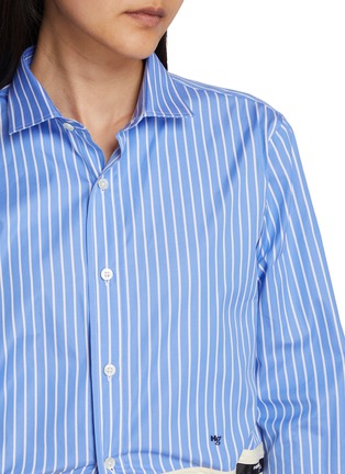  - HOMMEGIRLS - Belted Striped Cotton Shirt
