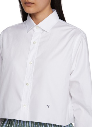  - HOMMEGIRLS - Cropped Cotton Shirt
