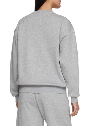 Back View - Click To Enlarge - HOMMEGIRLS - X Fruit Of The Loom Embroidered Logo Cotton Crewneck Sweatshirt