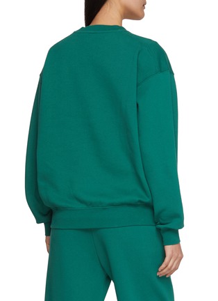 Back View - Click To Enlarge - HOMMEGIRLS - X Fruit Of The Loom Embroidered Logo Cotton Crewneck Sweatshirt