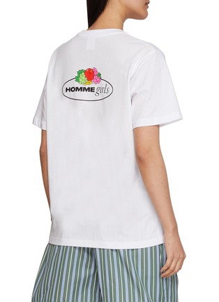 Back View - Click To Enlarge - HOMMEGIRLS - X Fruit Of The Loom Pocket Cotton T-Shirt