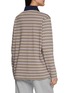 Back View - Click To Enlarge - HOMMEGIRLS - X Fruit Of The Loom Long Sleeve Striped Cotton Polo Top