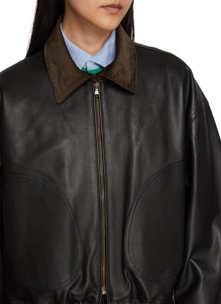  - HOMMEGIRLS - Parachute Panelled Leather Jacket