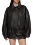 HOMMEGIRLS Parachute Panelled Leather Jacket