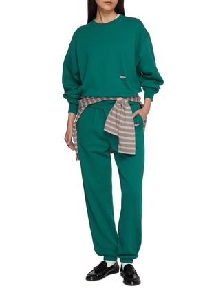 Figure View - Click To Enlarge - HOMMEGIRLS - X Fruit Of The Loom Drawstring Cotton Sweatpants