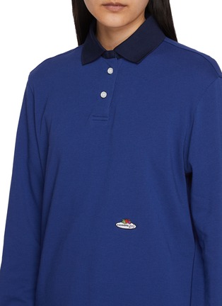  - HOMMEGIRLS - X Fruit Of The Loom Long Sleeve Cotton Polo Top