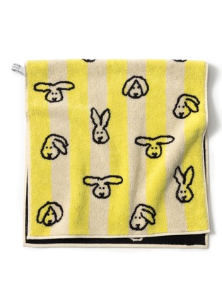 Detail View - Click To Enlarge - WARMGREY TAIL - X Songwol Towel Bunny Bunny Face Towel — Yellow Stripe