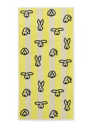 Main View - Click To Enlarge - WARMGREY TAIL - X Songwol Towel Bunny Bunny Face Towel — Yellow Stripe