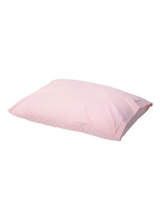 Main View - Click To Enlarge Main View - Click To Enlarge - WARMGREY TAIL - Cotton Pillowcase — Pink