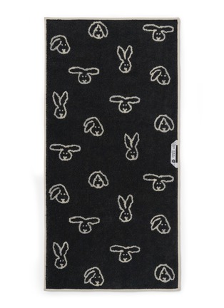 Detail View - Click To Enlarge - WARMGREY TAIL - X Songwol Towel Bunny Bunny Face Towel — Grey Stripe