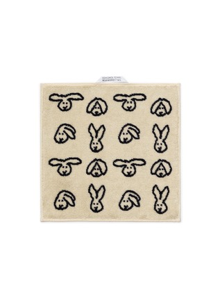 Main View - Click To Enlarge - WARMGREY TAIL - X Songwol Towel Bunny Bunny Hand Towel — Cream