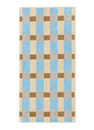 Main View - Click To Enlarge - WARMGREY TAIL - X Songwol Towel Dot Check Face Towel — Grey on Cream