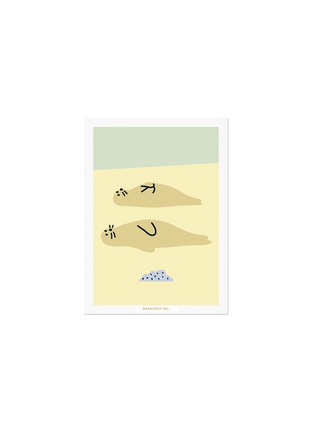 Main View - Click To Enlarge Main View - Click To Enlarge - WARMGREY TAIL - Seal Friends Postcard