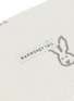 Detail View - Click To Enlarge - WARMGREY TAIL - Bunny Bunny Cotton Modal Blanket — Warm Grey
