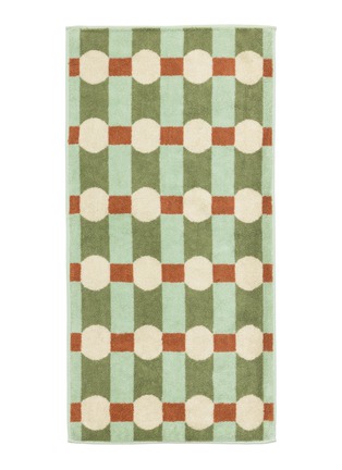 Main View - Click To Enlarge - WARMGREY TAIL - X Songwol Towel Dot Check Face Towel — Cream on Mint