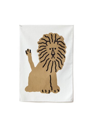 Main View - Click To Enlarge - WARMGREY TAIL - Small Lion Fabric