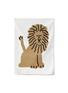WARMGREY TAIL Small Lion Fabric