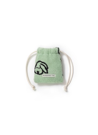 Main View - Click To Enlarge - WARMGREY TAIL - Bunny Bunny Terry Pouch — Mint