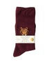 WARMGREY TAIL Meet Tiger Socks — Burgundy WARMGREY TAIL Meet Tiger Socks — Burgundy