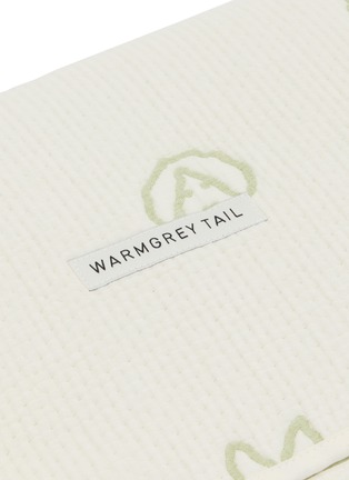 Detail View - Click To Enlarge - WARMGREY TAIL - Bunny Bunny Cotton Modal Blanket — Moss Green