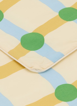 Detail View - Click To Enlarge - WARMGREY TAIL - Dot Check Twin Size Comforter