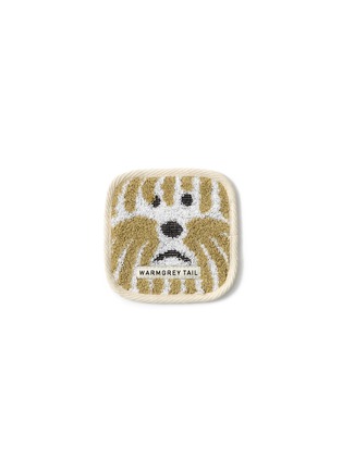 Main View - Click To Enlarge Main View - Click To Enlarge - WARMGREY TAIL - Fluffy Dogs Towel Coaster — Beige