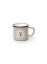 WARMGREY TAIL Fluffy Dog Enamel Mug — Warmgrey