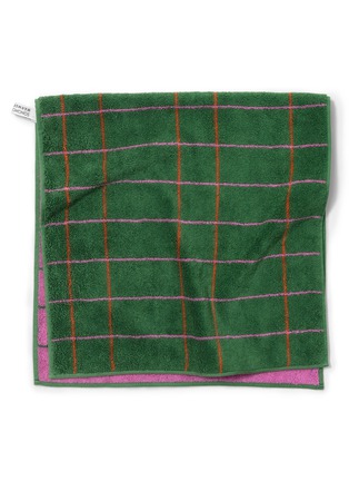 Detail View - Click To Enlarge - WARMGREY TAIL - X Songwol Towel Tile Face Towel — Deep Green