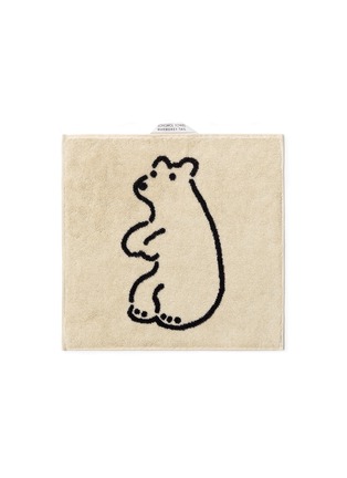 Main View - Click To Enlarge - WARMGREY TAIL - X Songwol Towel Huggy Bear Bunny Hand Towel — Cream