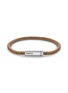 LE GRAMME 7g Brushed Sterling Silver Leather Cord Bracelet