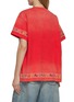Back View - Click To Enlarge - FOUND - Horse Motif Embroidered Cotton T-Shirt