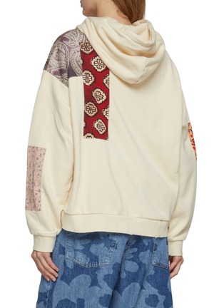 Back View - Click To Enlarge - FOUND - Tapestry Patchwork Zip Up Cotton Hoodie
