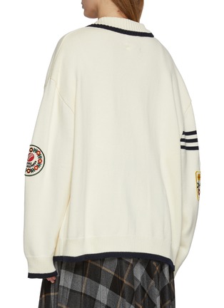 Back View - Click To Enlarge - FOUND - York University Cotton Knit Cardigan