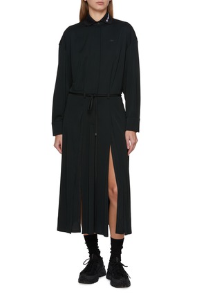 Main View - Click To Enlarge - LACOSTE - Pleated Maxi Dress