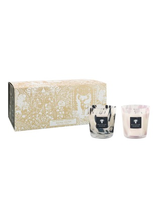 Main View - Click To Enlarge - BAOBAB COLLECTION - Black & White Pearls Candle Set