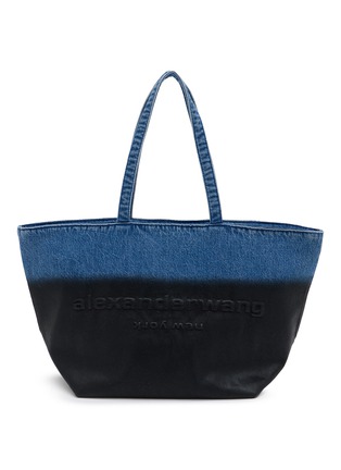 Main View - Click To Enlarge - ALEXANDERWANG - Punch Coated Denim Tote Bag