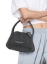 Figure View - Click To Enlarge - ALEXANDERWANG - Small Ryan Reflective Ribbed Knit Bag