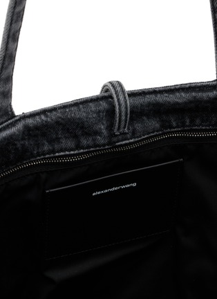 Detail View - Click To Enlarge - ALEXANDERWANG - Punch Coated Denim Tote Bag