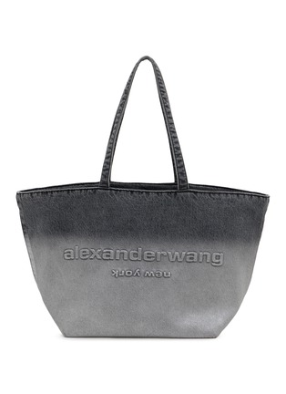 Main View - Click To Enlarge - ALEXANDERWANG - Punch Coated Denim Tote Bag