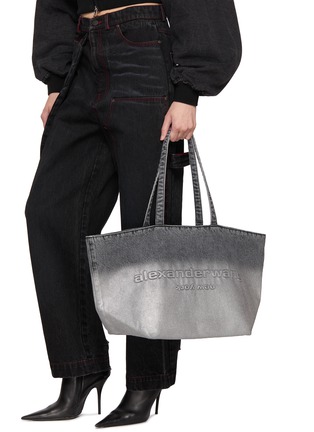 Figure View - Click To Enlarge - ALEXANDERWANG - Punch Coated Denim Tote Bag