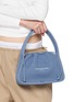 Figure View - Click To Enlarge - ALEXANDERWANG - Small Ryan Reflective Ribbed Knit Bag