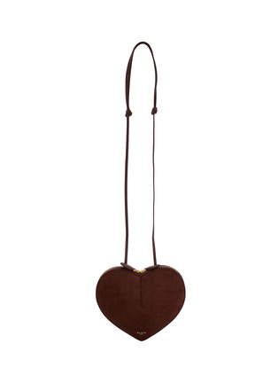 Main View - Click To Enlarge - ALAÏA - Medium Le Coeur Suede Shoulder Bag