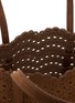 Detail View - Click To Enlarge - ALAÏA - Mina 25 Vienne Perforated Nubuck Leather Tote Bag