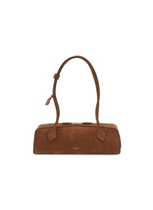 Main View - Click To Enlarge - ALAÏA - Medium Le Teckel Suede Shoulder Bag