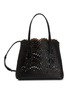 ALAÏA Mina 25 Vienna Perforated Leather Tote Bag