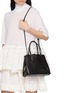 Figure View - Click To Enlarge - ALAÏA - Mina 25 Vienna Perforated Leather Tote Bag