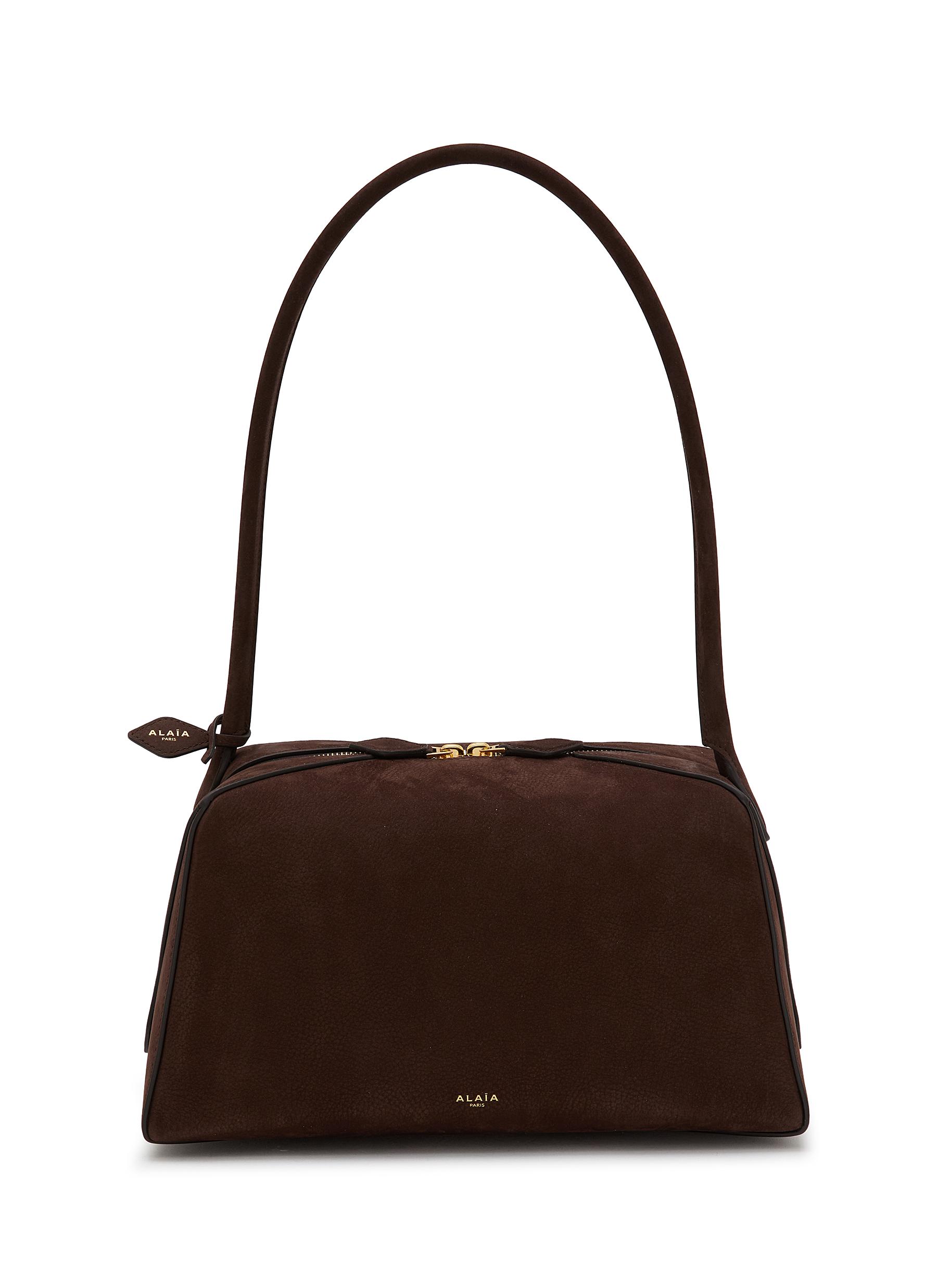 ALAÏA | Medium Le Bulldog Nubuck Leather Shoulder Bag | Women 