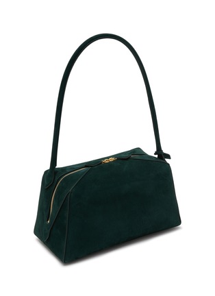 Detail View - Click To Enlarge - ALAÏA - Medium Le Bulldog Suede Shoulder Bag