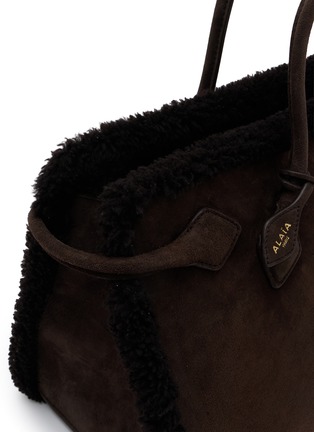  - ALAÏA - Le Teckel Merino Shearling Suede Tote Bag